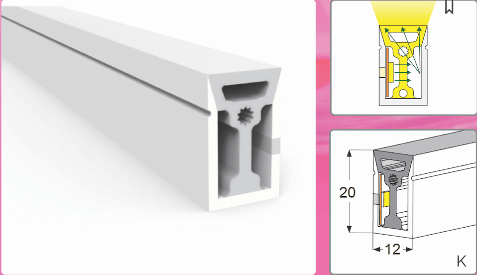 Kailas Range Silicone Neon Flex Tube 12*20mm — source illustration 1
